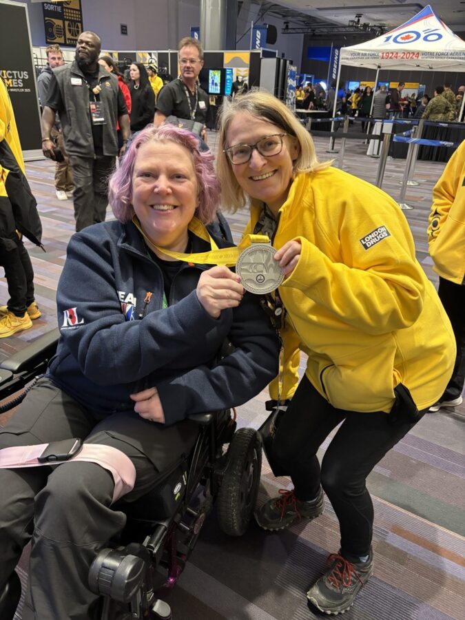 Invictus Games Lori with medal winner